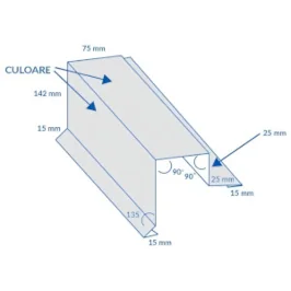 Bordură fronton high-tech panel